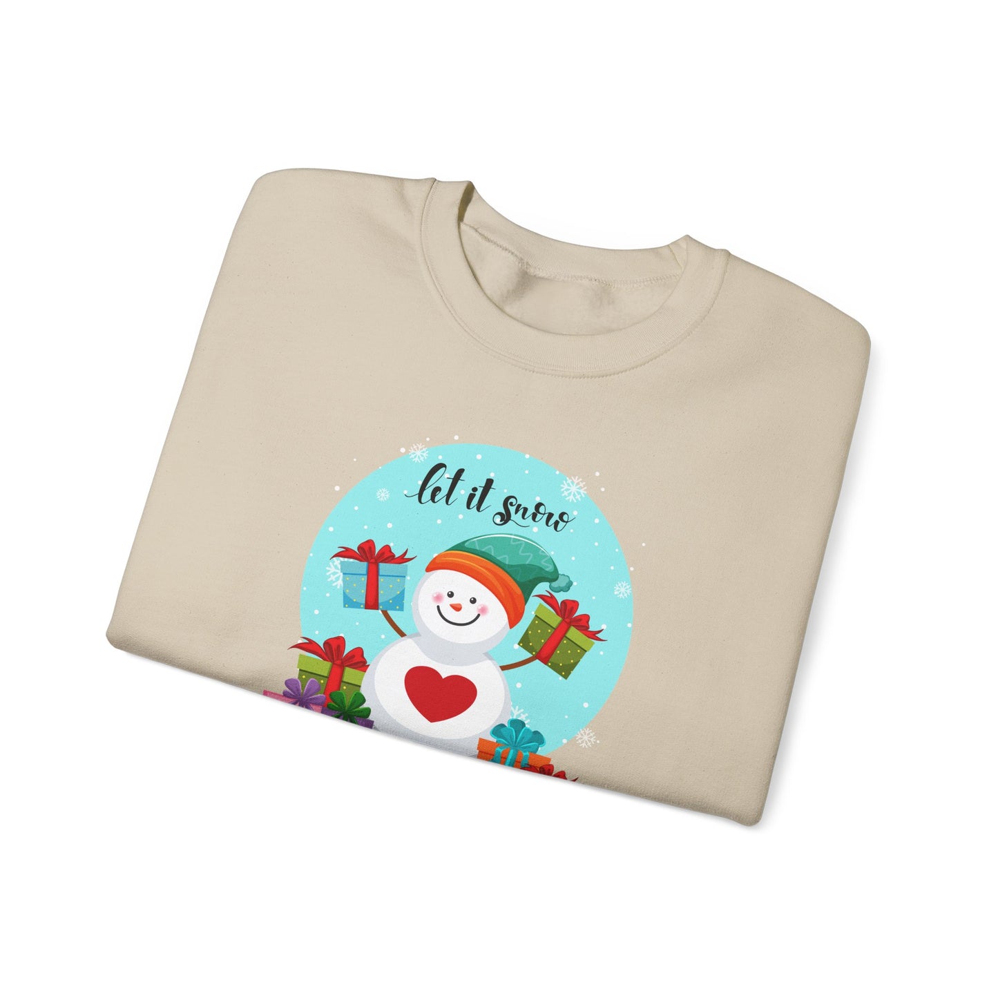 Santa, Let It snow - Unisex Heavy Blend™ Crewneck Sweatshirt - 10009