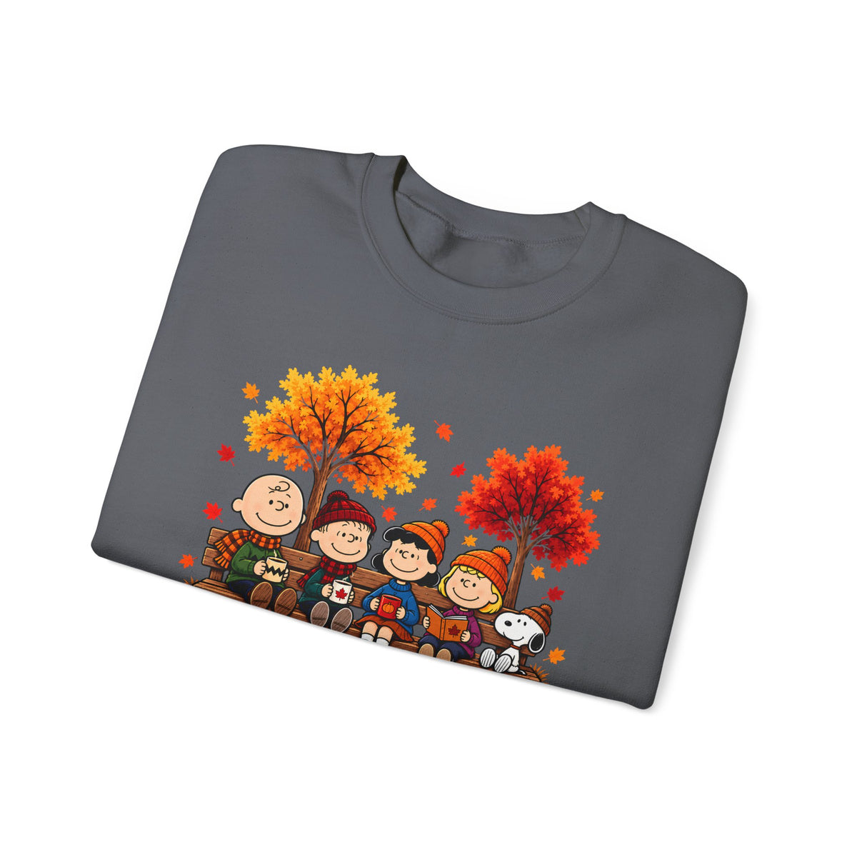 Fall Friends Crewneck Sweatshirt, Cute Autumn Pumpkin Patch Design - 14999