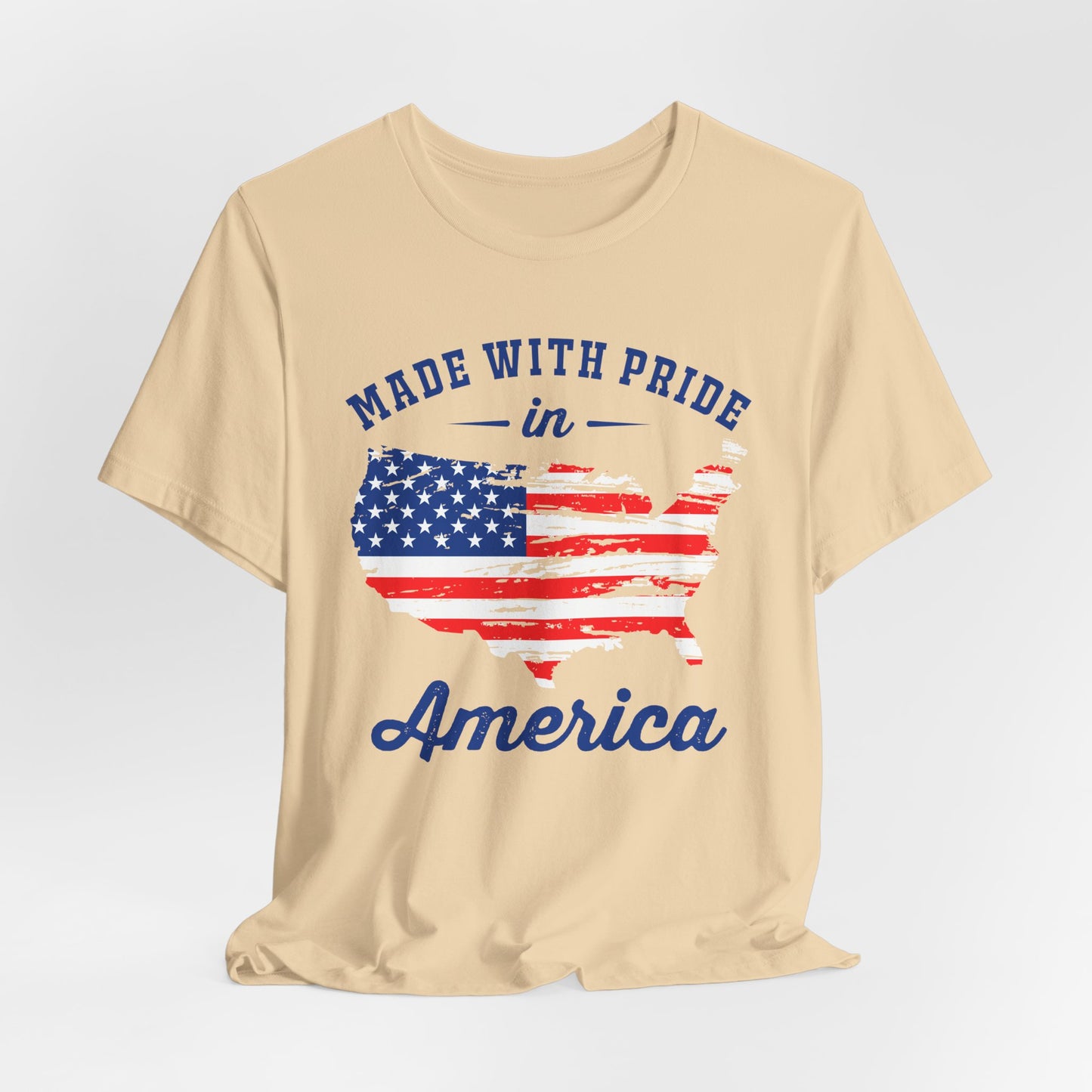 American Pride Unisex Tee, Patriotic Shirt, USA Pride Tee, Independence Day Apparel, Gift for Veterans, Summer Fashion - 13693
