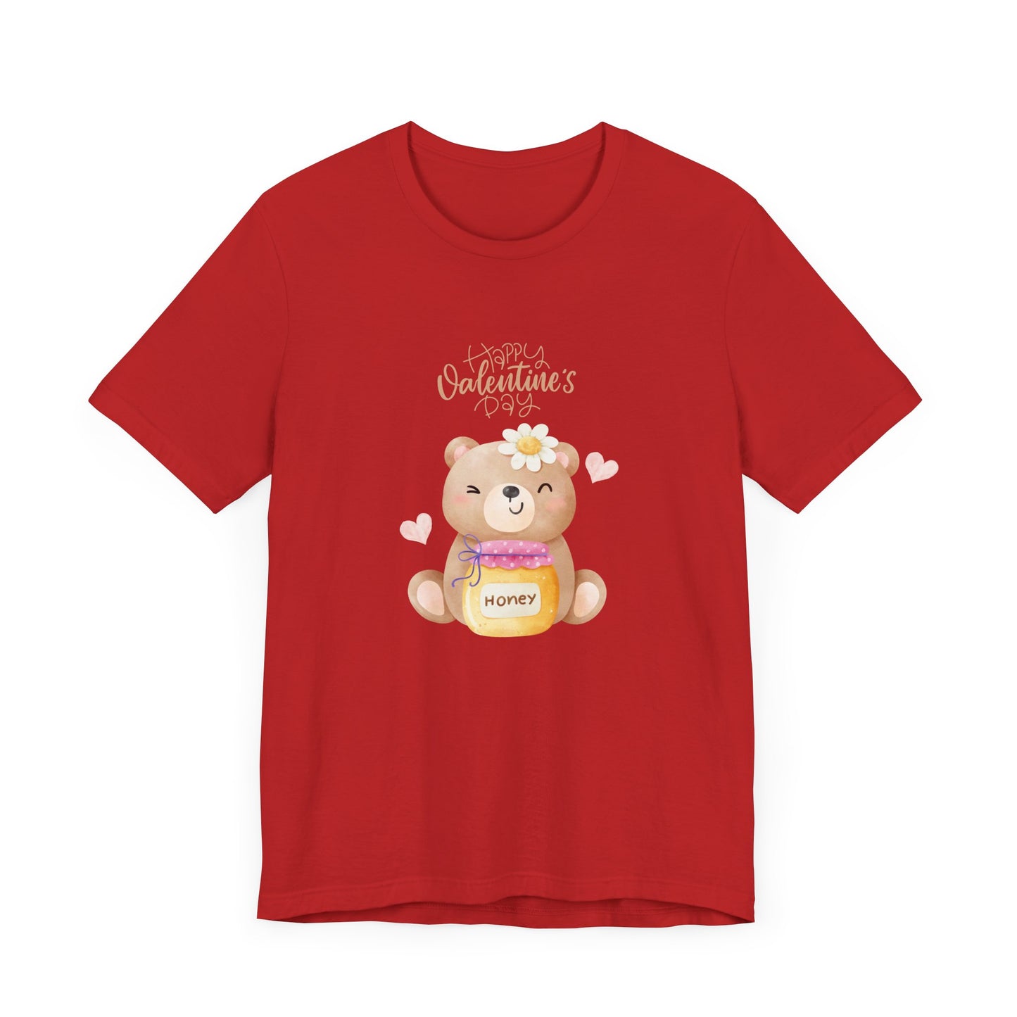Baby Bear, Happy Valentine's Day - Unisex Jersey Short Sleeve Tee - 11522