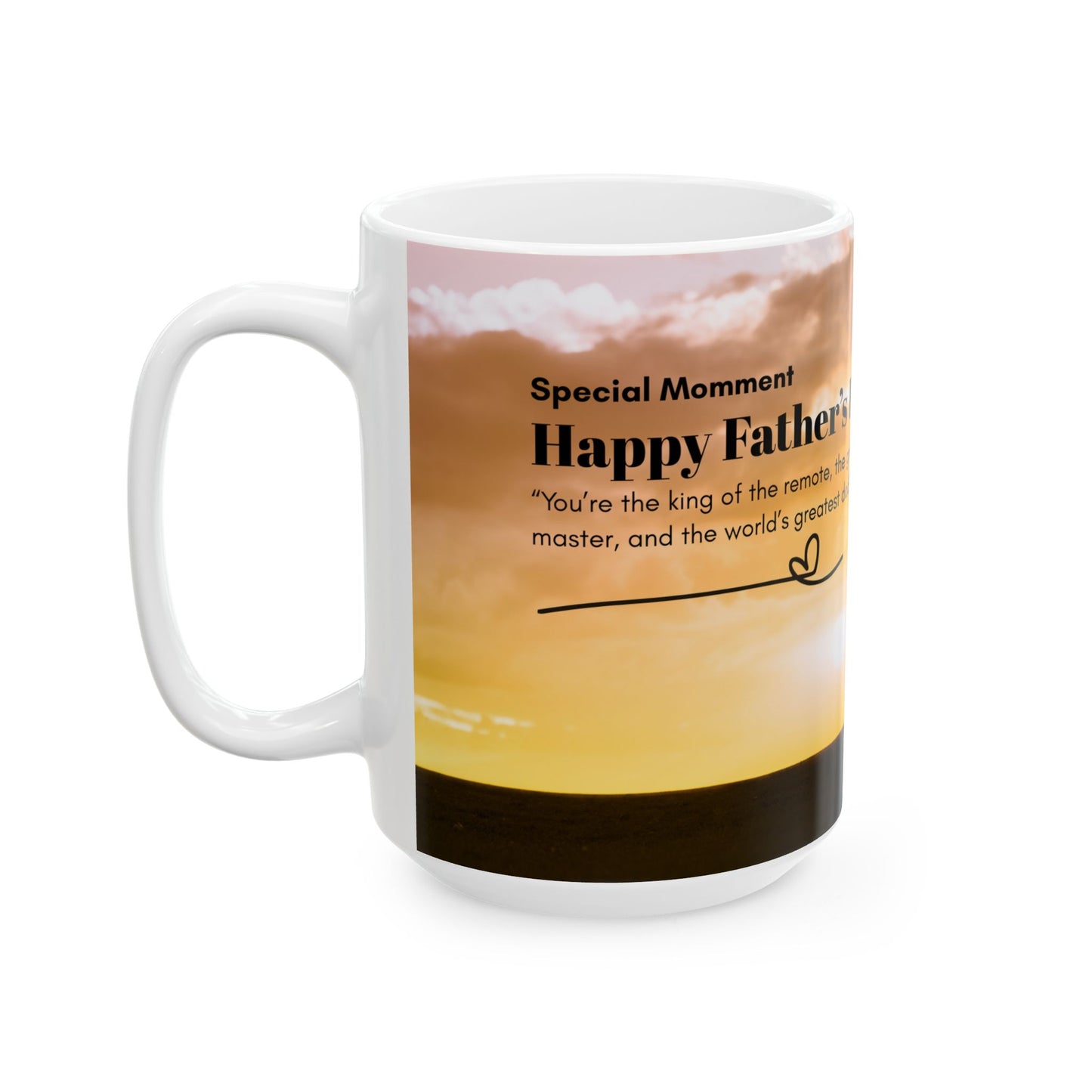 Father's Day Ceramic Mug, Gift for Dad, Dad Coffee Cup, Personalized Mug for Father, BBQ Lover's Mug, Great Gift for Him - 14057