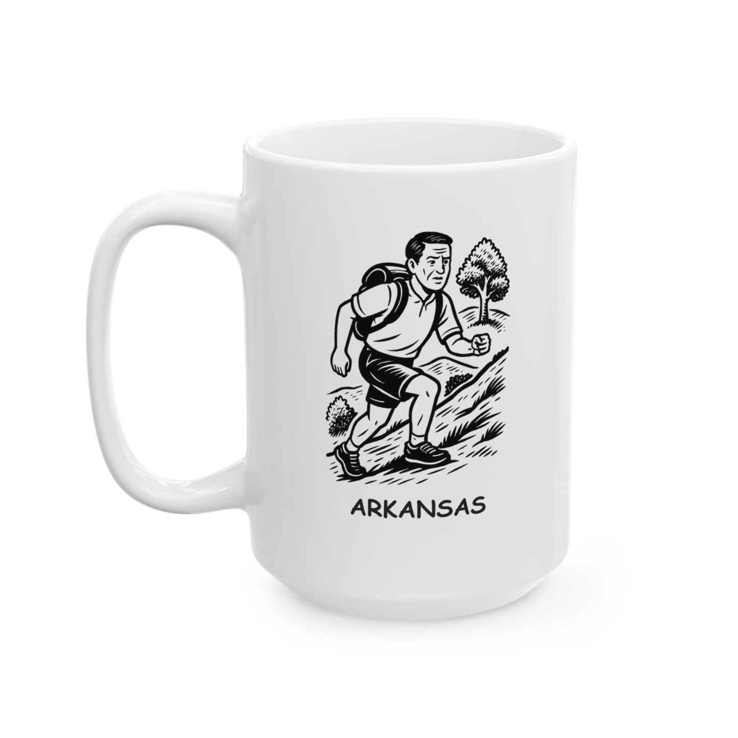 "In Arkansas, we get our cardio from the hills, not the gym." Ceramic Mug - 13322