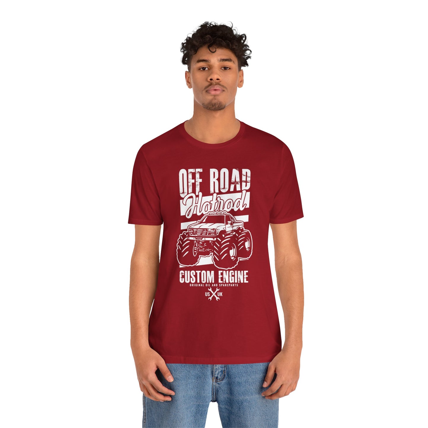 Off Road Hotrod, Custom Engine - Unisex Jersey Short Sleeve Tee - 13010