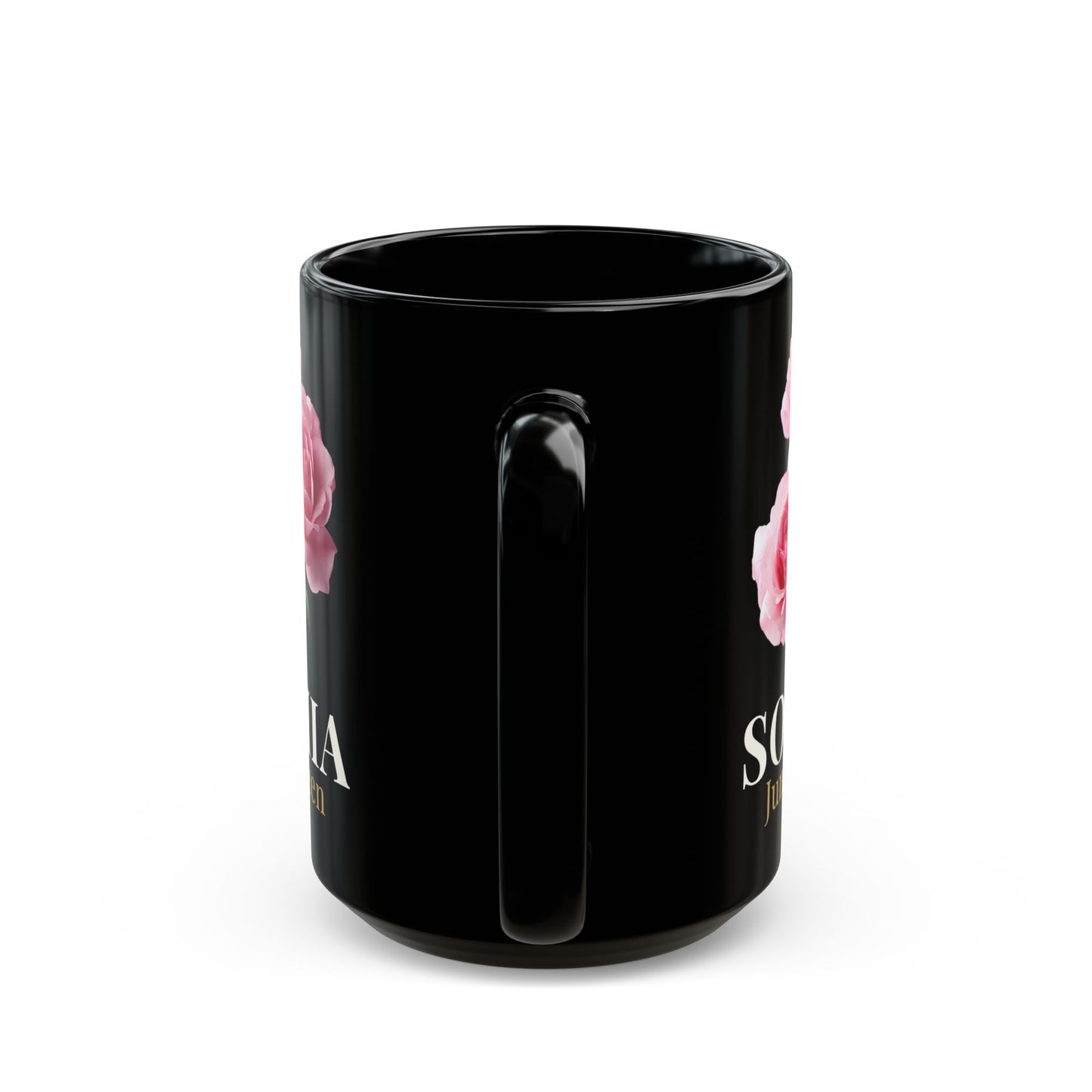 Personalized June Queen Mug – Custom Name Floral Coffee Mug, June Birthday Gift for Her - 14901