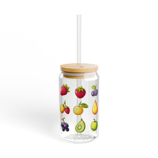 Fresh, Fruity, and Fabulous!,  Customizable - Sipper Glass, 16oz