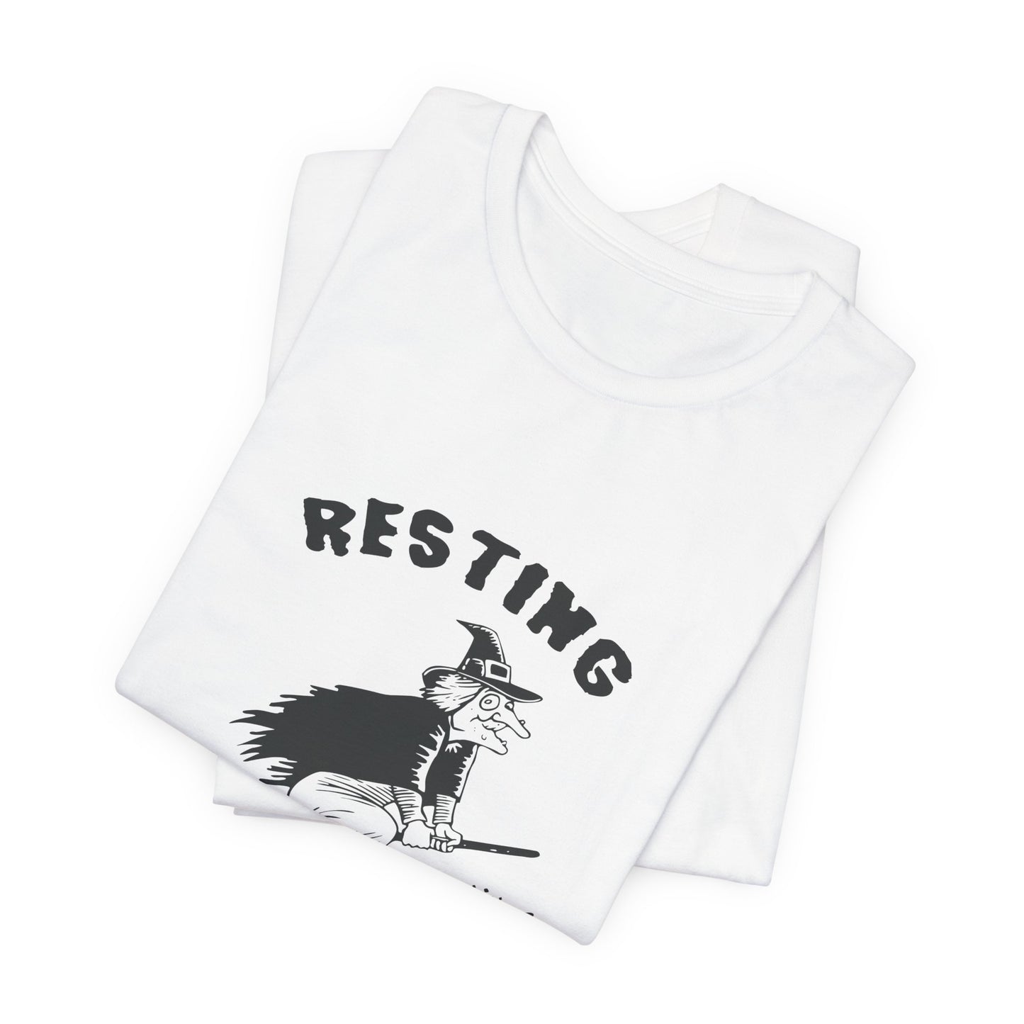 Halloween: Resting Witch Face - Unisex Jersey Short Sleeve Tee