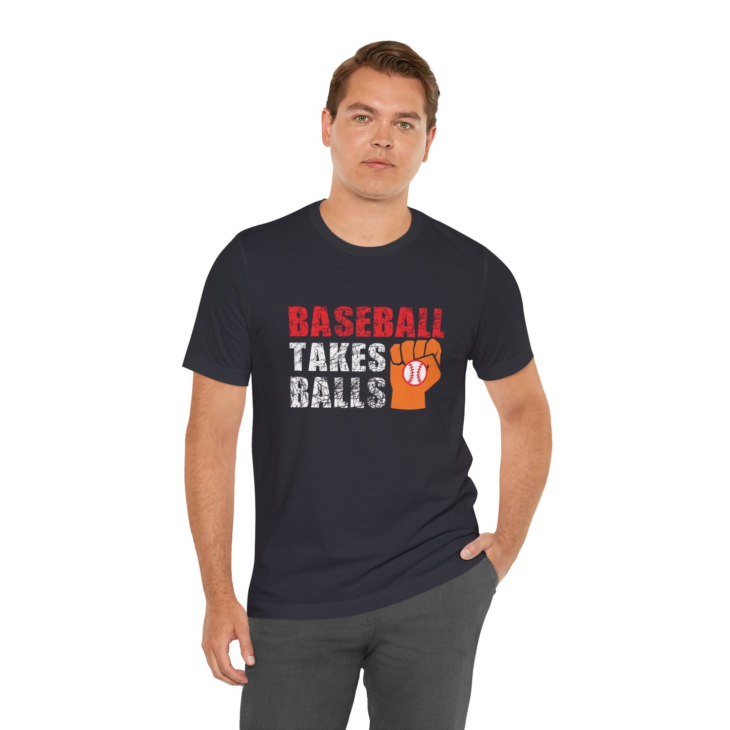 Baseball Takes Balls - Unisex Jersey Short Sleeve Tee