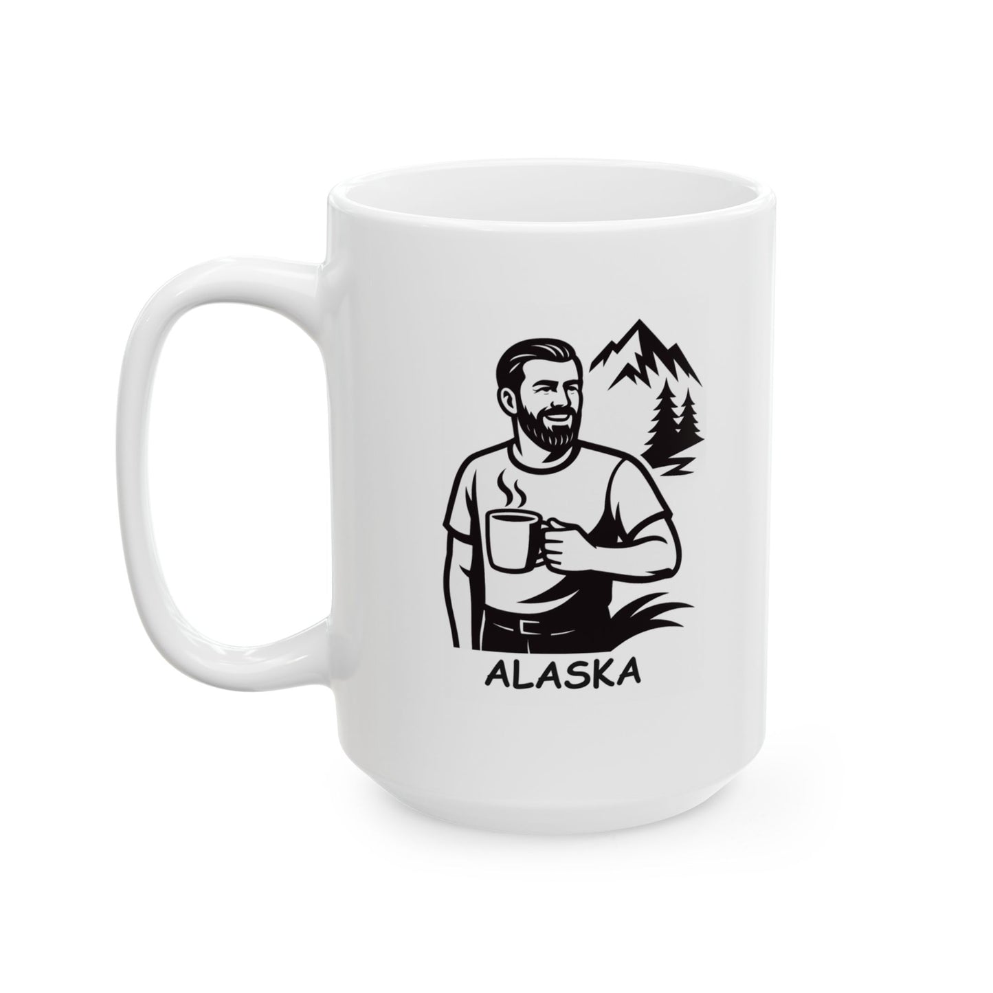 "Alaska: The land of the midnight sun... and endless cups of coffee." Ceramic Mug - 11oz & 15oz - 12995