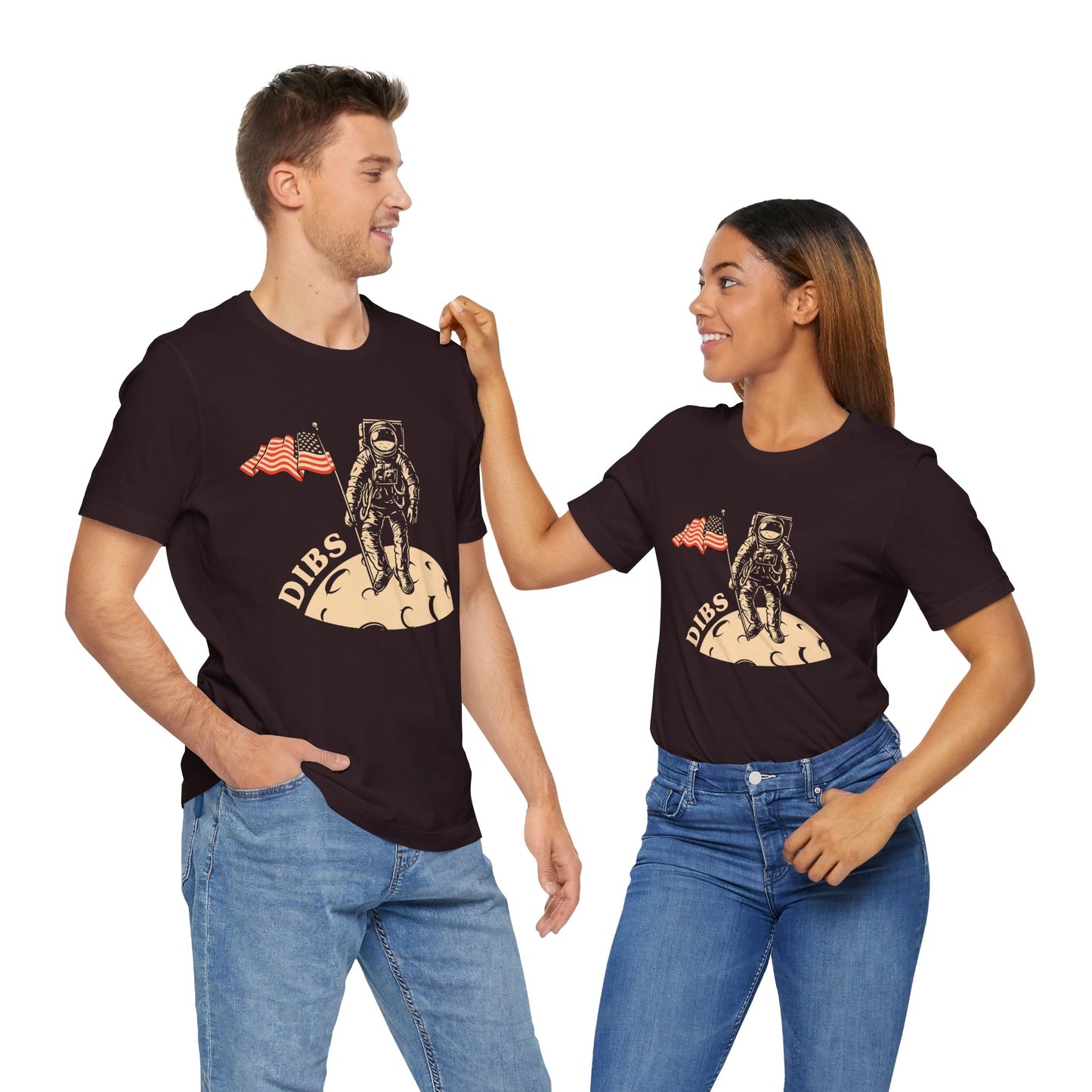 US, July 4th,  Astronaut Adventure Tee - DIBS on the Moon, Space Lover Shirt,  Unisex Astronaut Tee - 13737