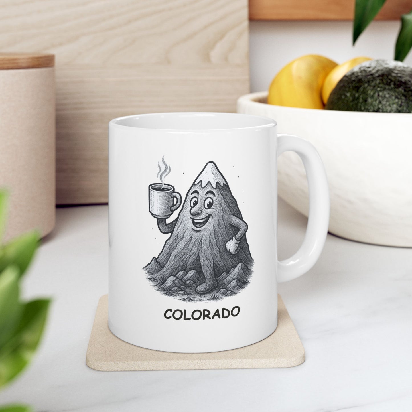 "Colorado: Where the air is thin, but the coffee is strong." Ceramic Mug - 13423