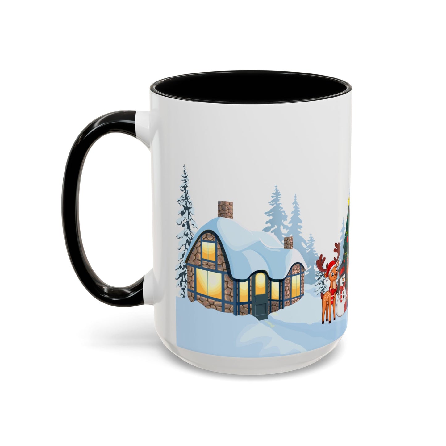 Outdoor Christmas Party - Accent Coffee Mug (11, 15oz) - 10454