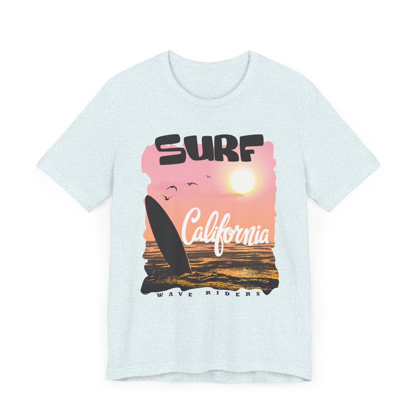 Surf California, Wave Riders - Unisex Jersey Short Sleeve Tee - 13184