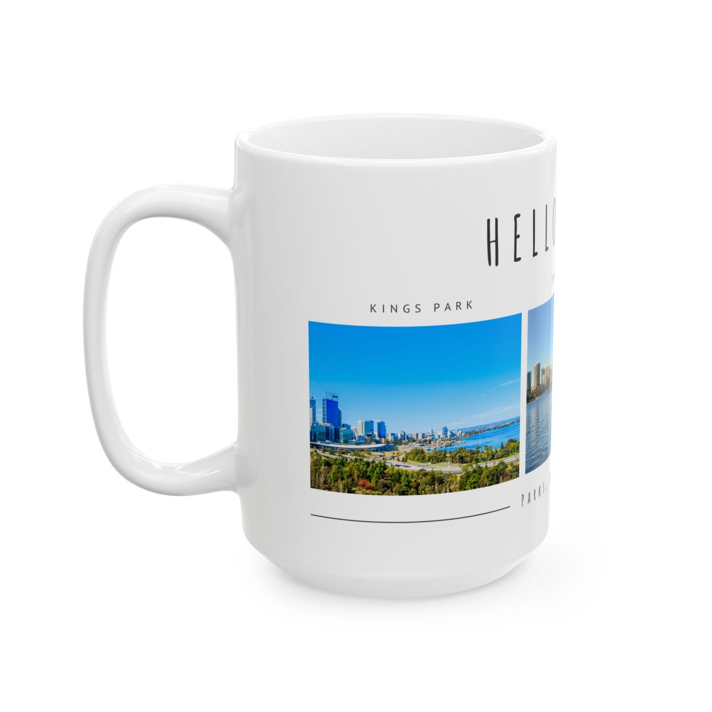 Hello Perth! Scenic Ceramic Mug - 11oz & 15oz - 12178