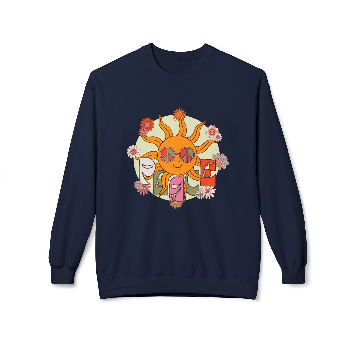 Summer, Peace - Unisex Midweight Softstyle Fleece Crewneck Sweatshirt - 11688
