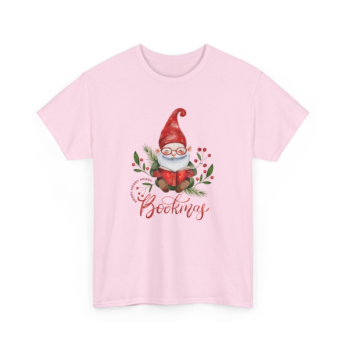 Gnome, Bookmas - Unisex Heavy Cotton Tee - 10771