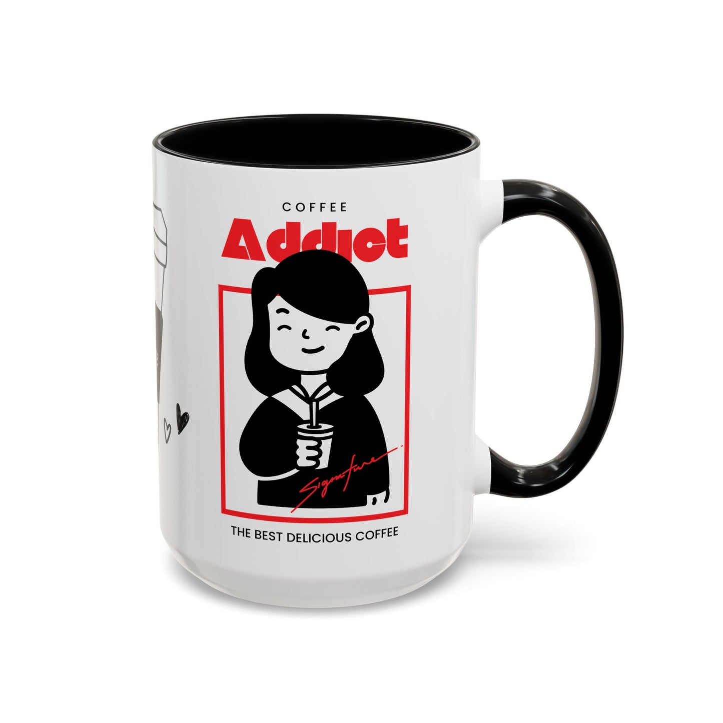 Coffee Addict, Enjoy - Accent Coffee Mug (11, 15oz) - 11297