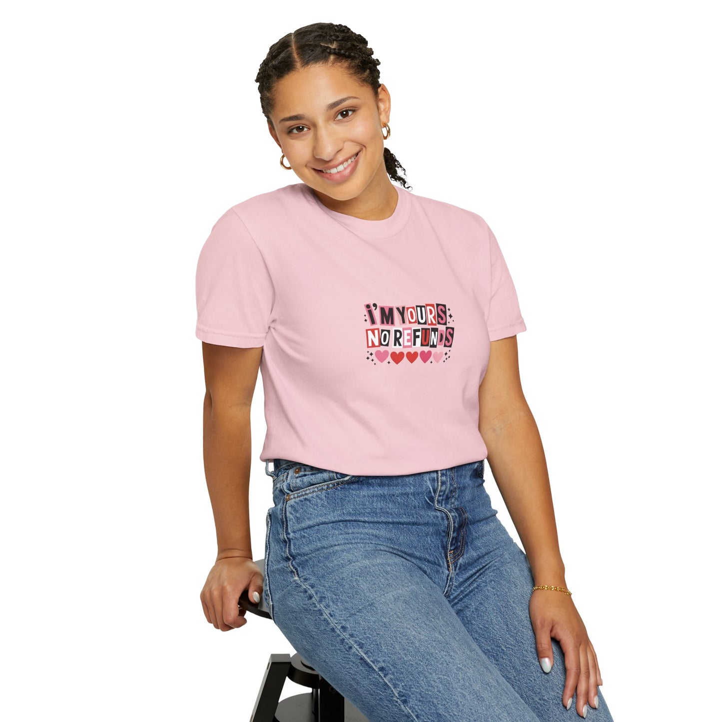 Valentine “I’m Yours, No Refunds” Graphic T-Shirt - 14732
