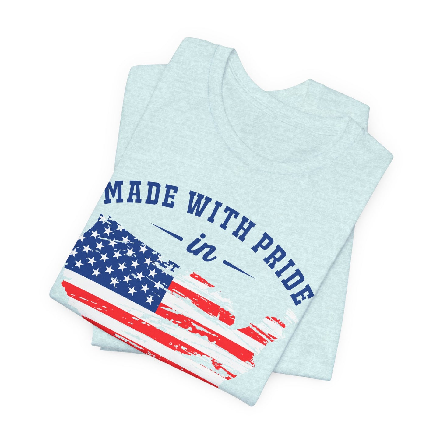 American Pride Unisex Tee, Patriotic Shirt, USA Pride Tee, Independence Day Apparel, Gift for Veterans, Summer Fashion - 13693