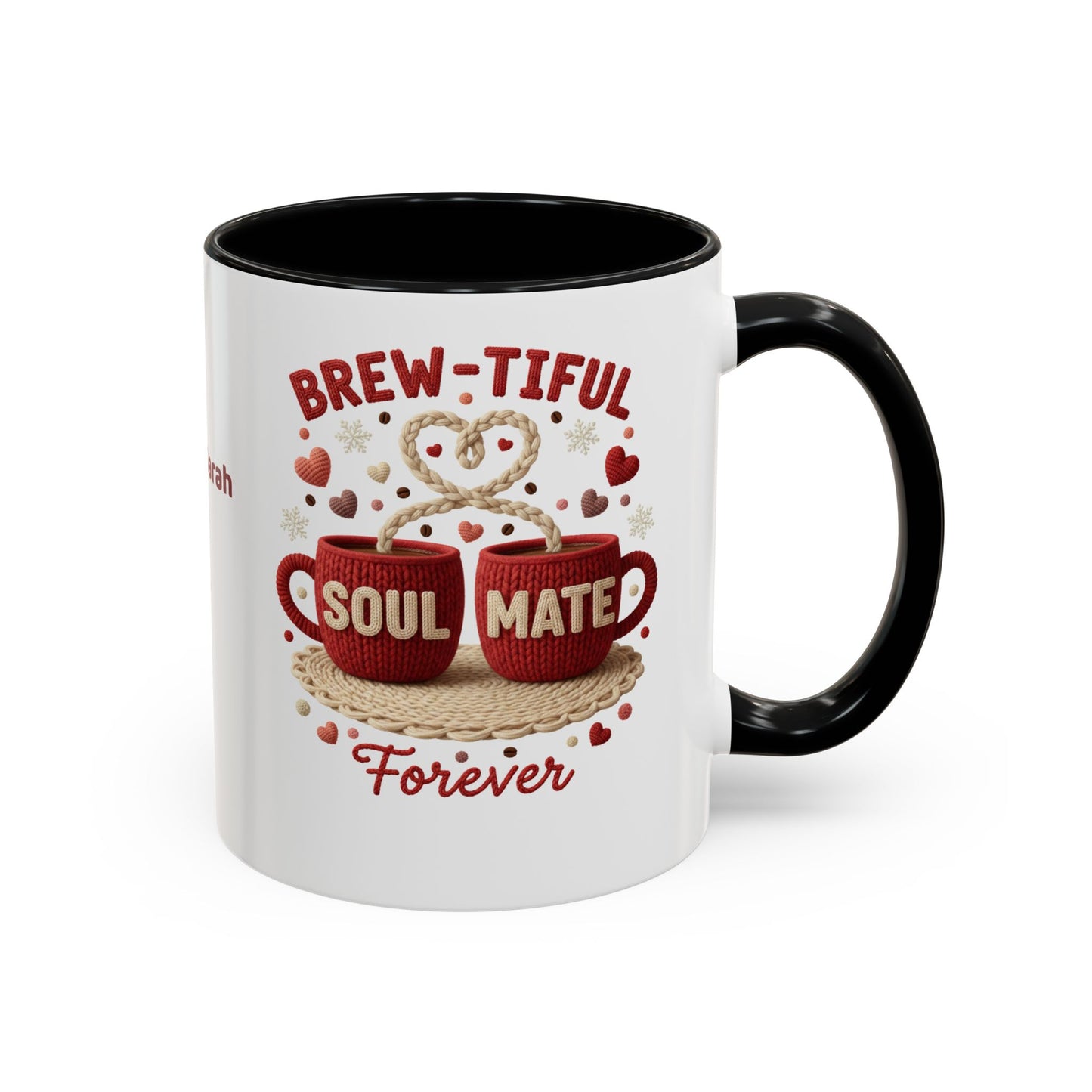 Brew-tiful Soulmates Forever Personalized Mug — Custom Names & Established Date (11oz / 15oz) - 14746