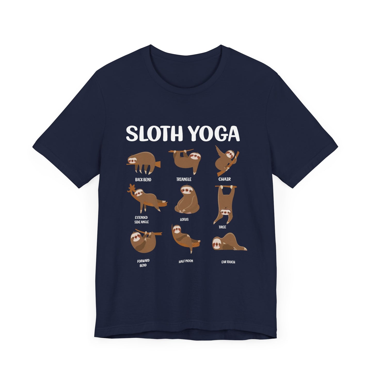 Sloth Yoga - Unisex Jersey Short Sleeve Tee - 12534