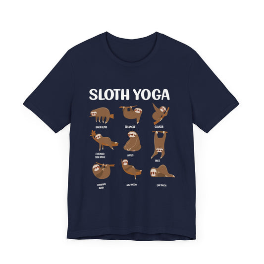 Sloth Yoga - Unisex Jersey Short Sleeve Tee - 12534