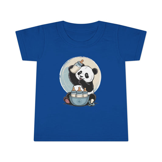 Cute Panda Toddler T-Shirt – Baby Bottle Panda Shirt for Boys & Girls - 14807