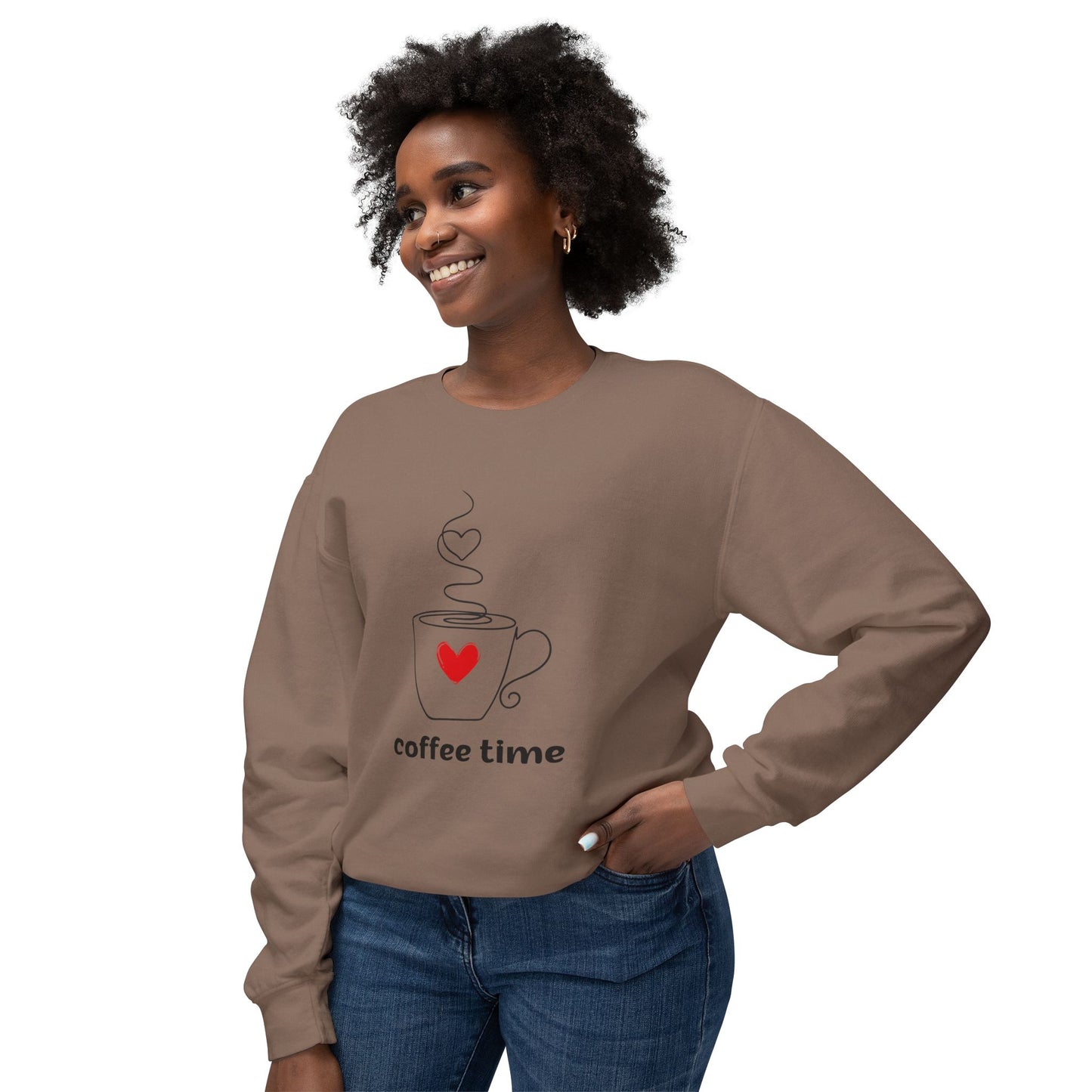 Coffee Time - Unisex Lightweight Crewneck Sweatshirt - 11323