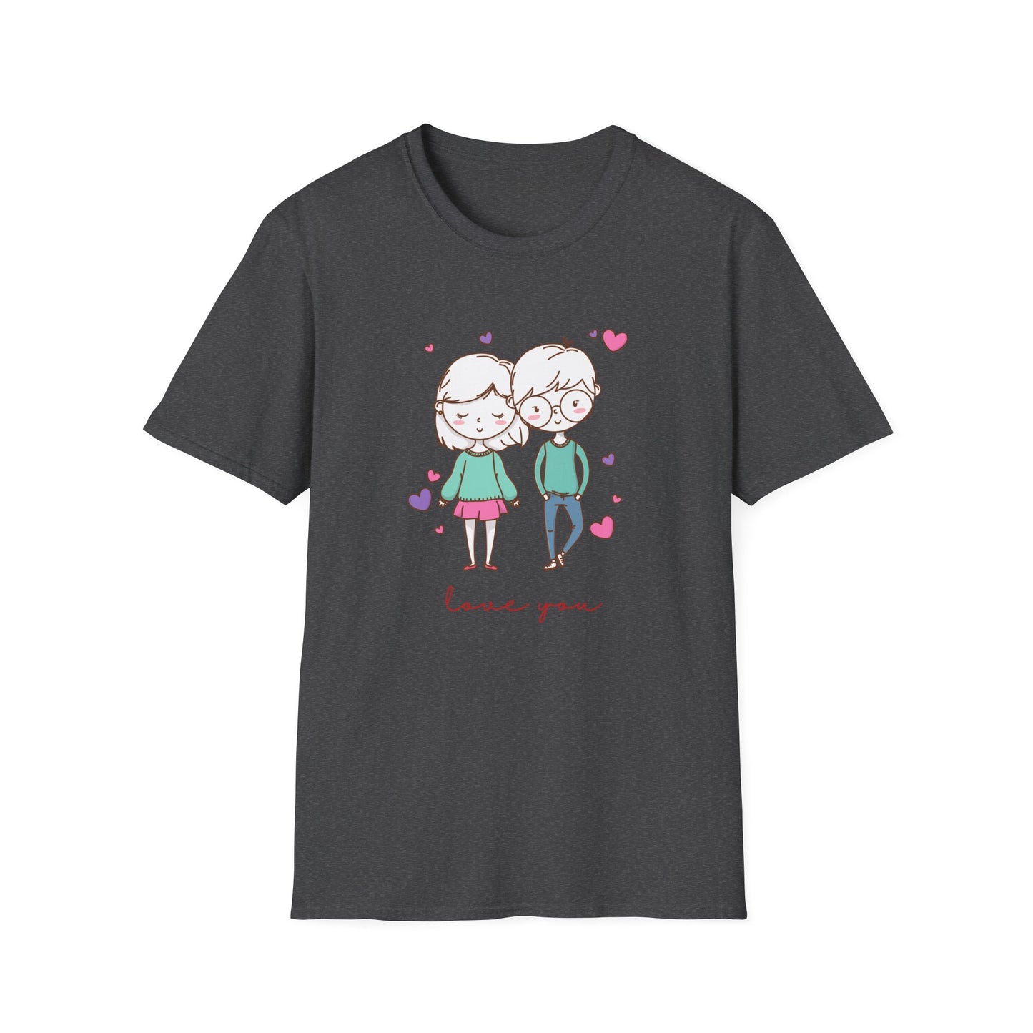 Cute Couple, Love You - Unisex Softstyle T-Shirt - 11528