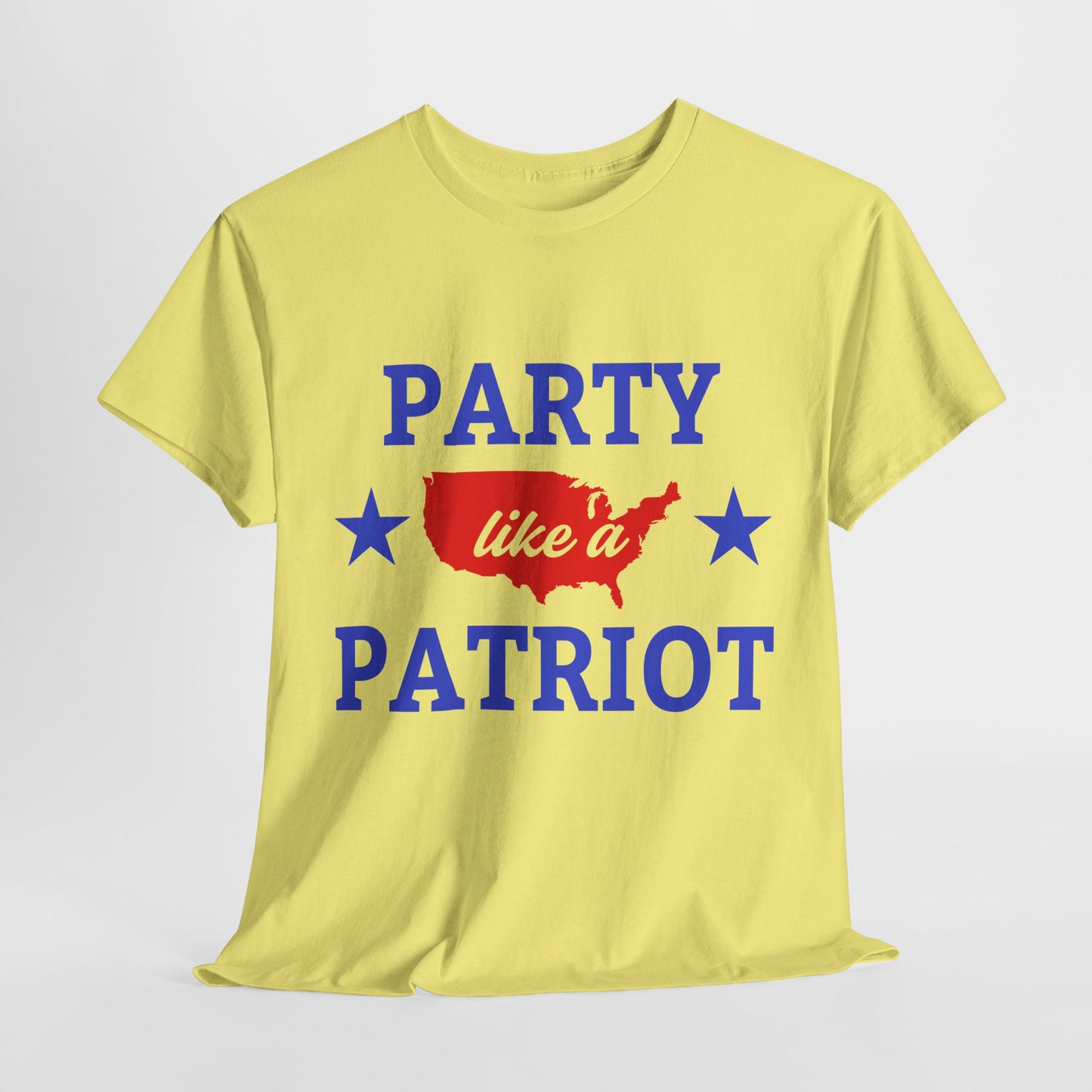 Patriotic Party Tee - Celebrate Independence, Fun Gatherings, BBQs, Gift for Patriots, Unisex Heavy Cotton T-shirt - 13732
