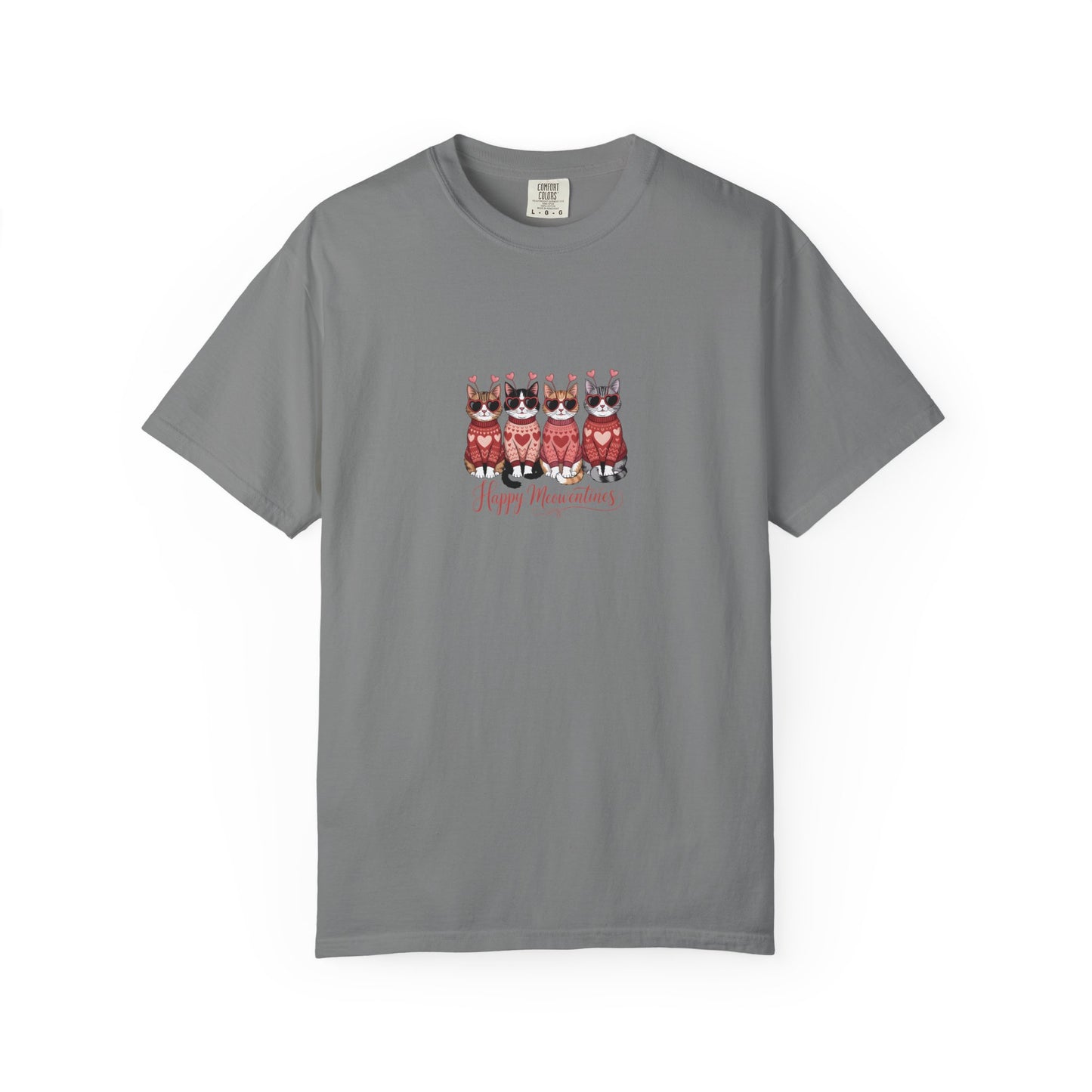 Happy Meowentine’s Cat T-Shirt – Valentine Gift for Cat Lovers - 14742