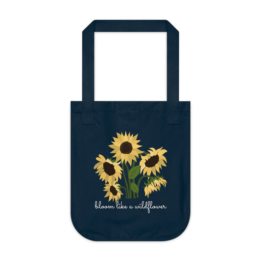 Organic Canvas Tote Bag | Wildflower Lovers