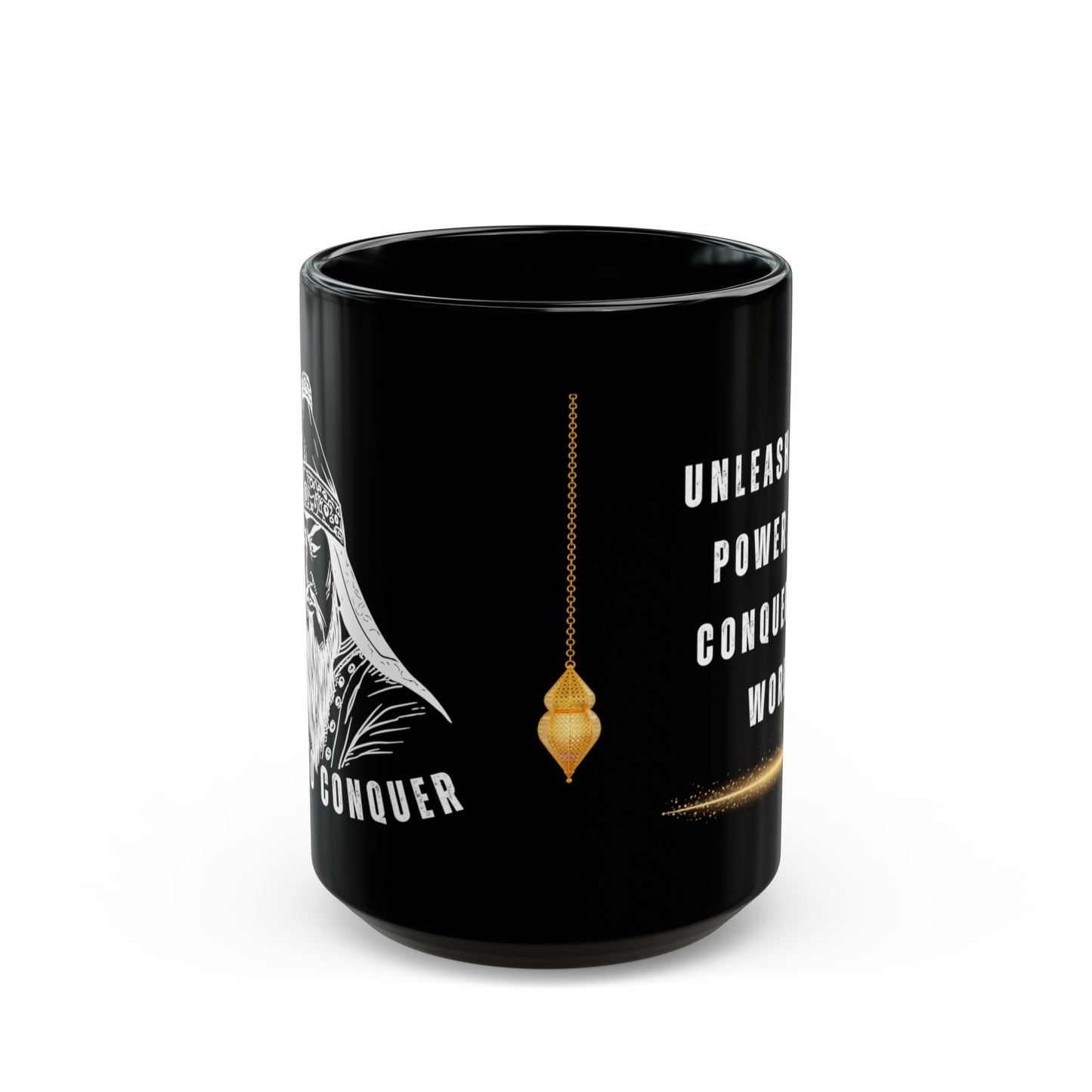 Born to Conquer Mongolia - Ceramic Black Mug (11oz, 15oz)