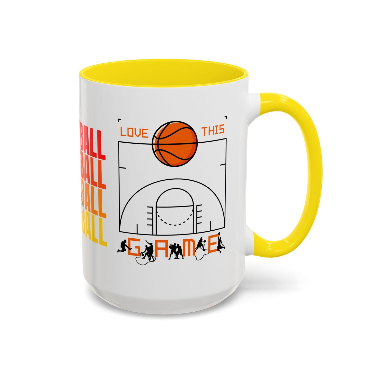 Basketball - Accent Coffee Mug (11, 15oz) - 10715