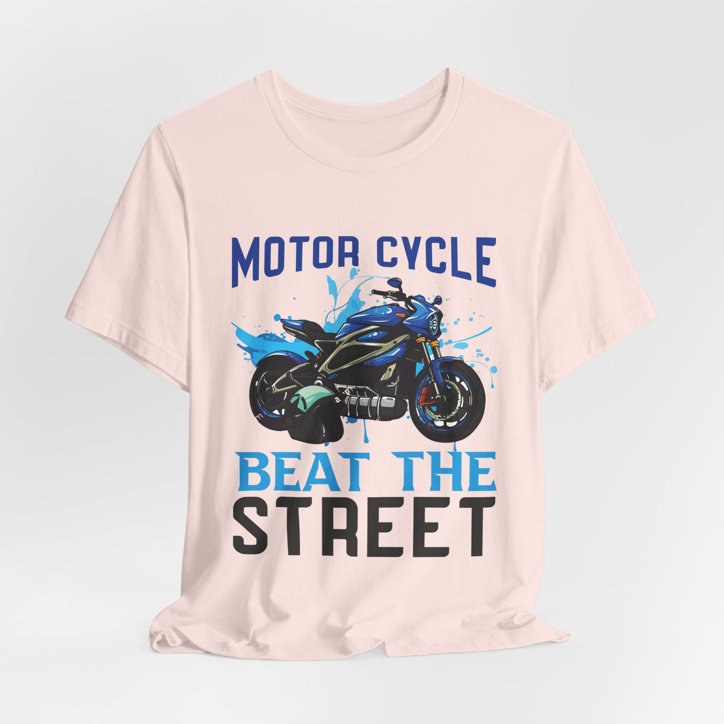 Motorcycle, Beat The Street - Unisex Jersey Short Sleeve Tee - 13596