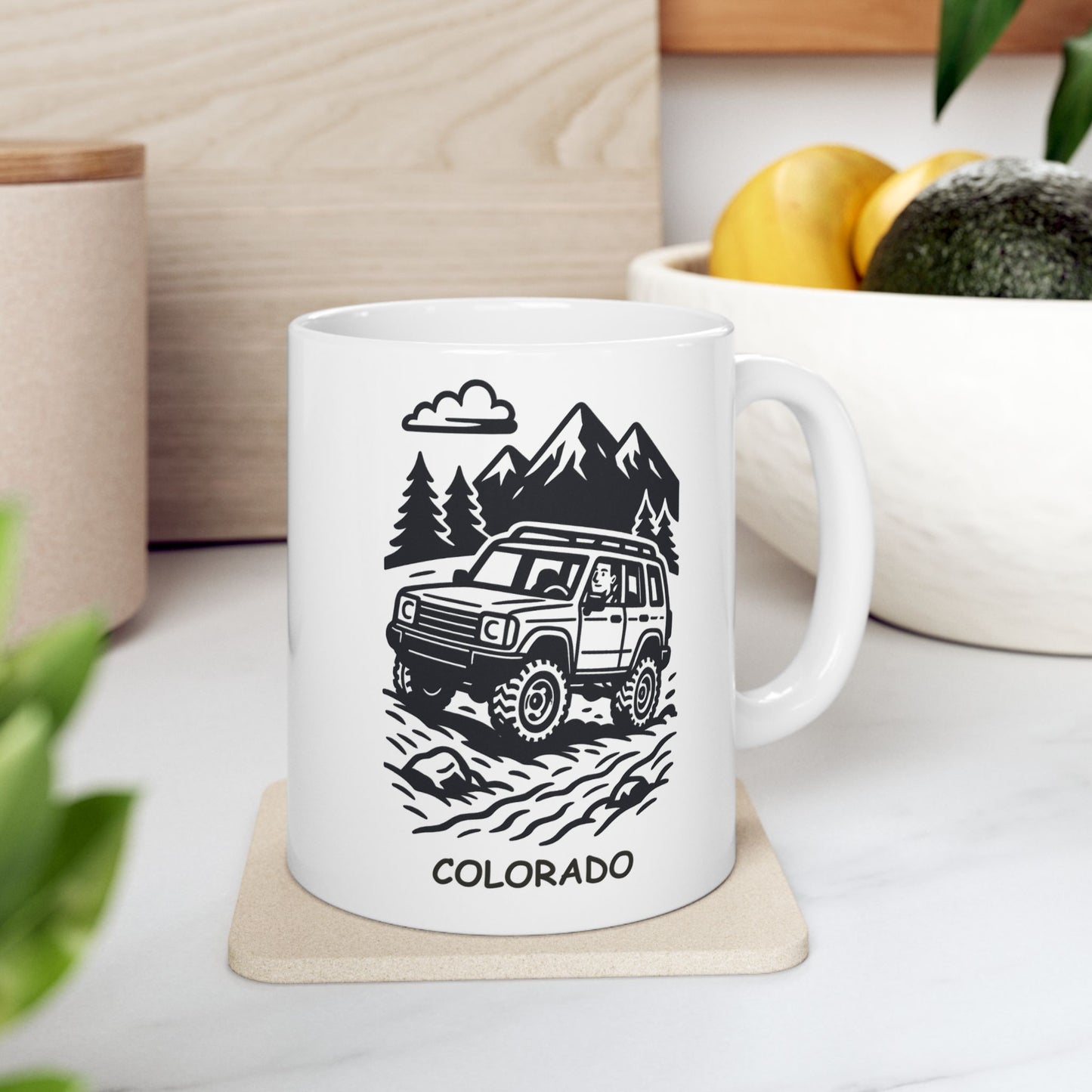 "Colorado: Where ‘off-roading’ is just the way we get to work." Ceramic Mug  - 13509