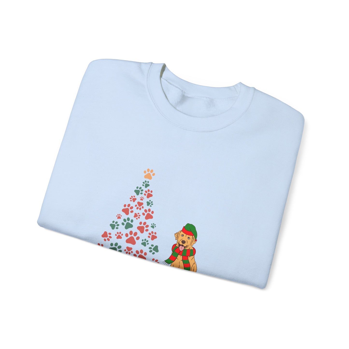 Christmas Tree & Dog - Unisex Heavy Blend™ Crewneck Sweatshirt -10239