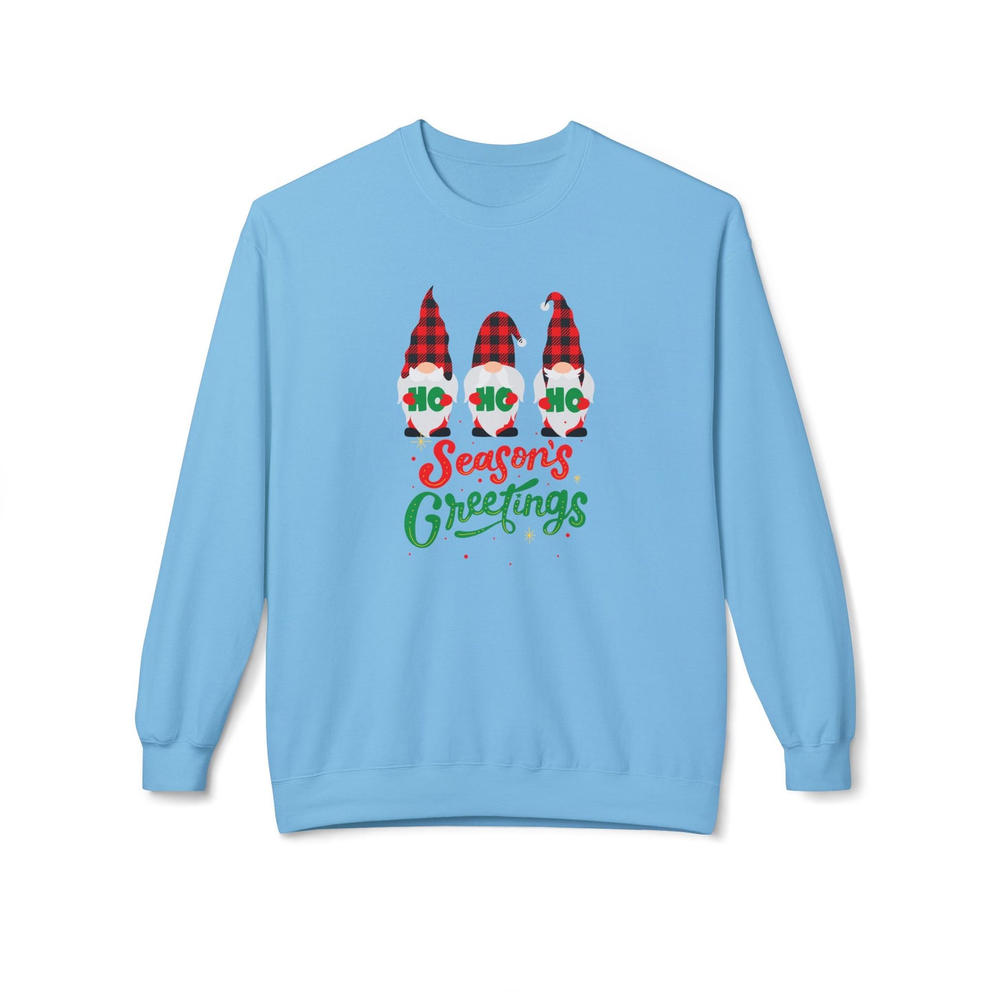 Ho Ho Ho, Season's Greetings - Unisex Midweight Softstyle Fleece Crewneck Sweatshirt - 10510