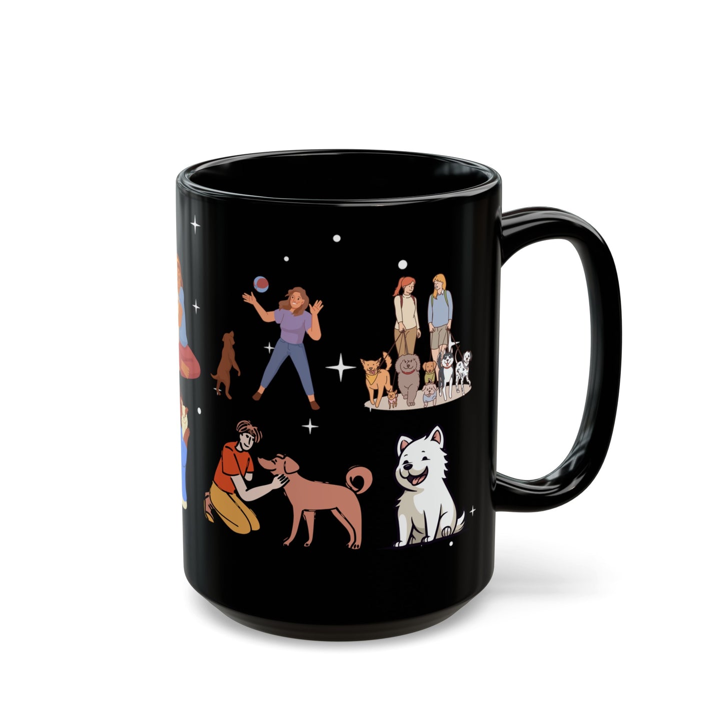 Sorry I Can't, I Have Plans With My Dogs - Black Mug (11oz, 15oz)