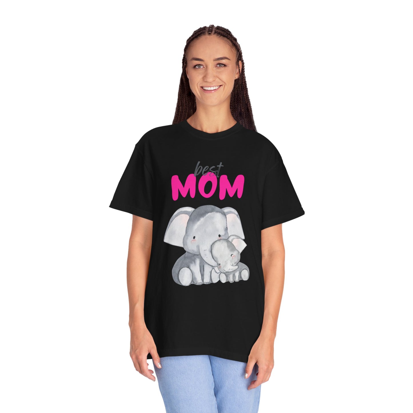 Best Mom Elephant Graphic T-Shirt for Mother's Day - 11820