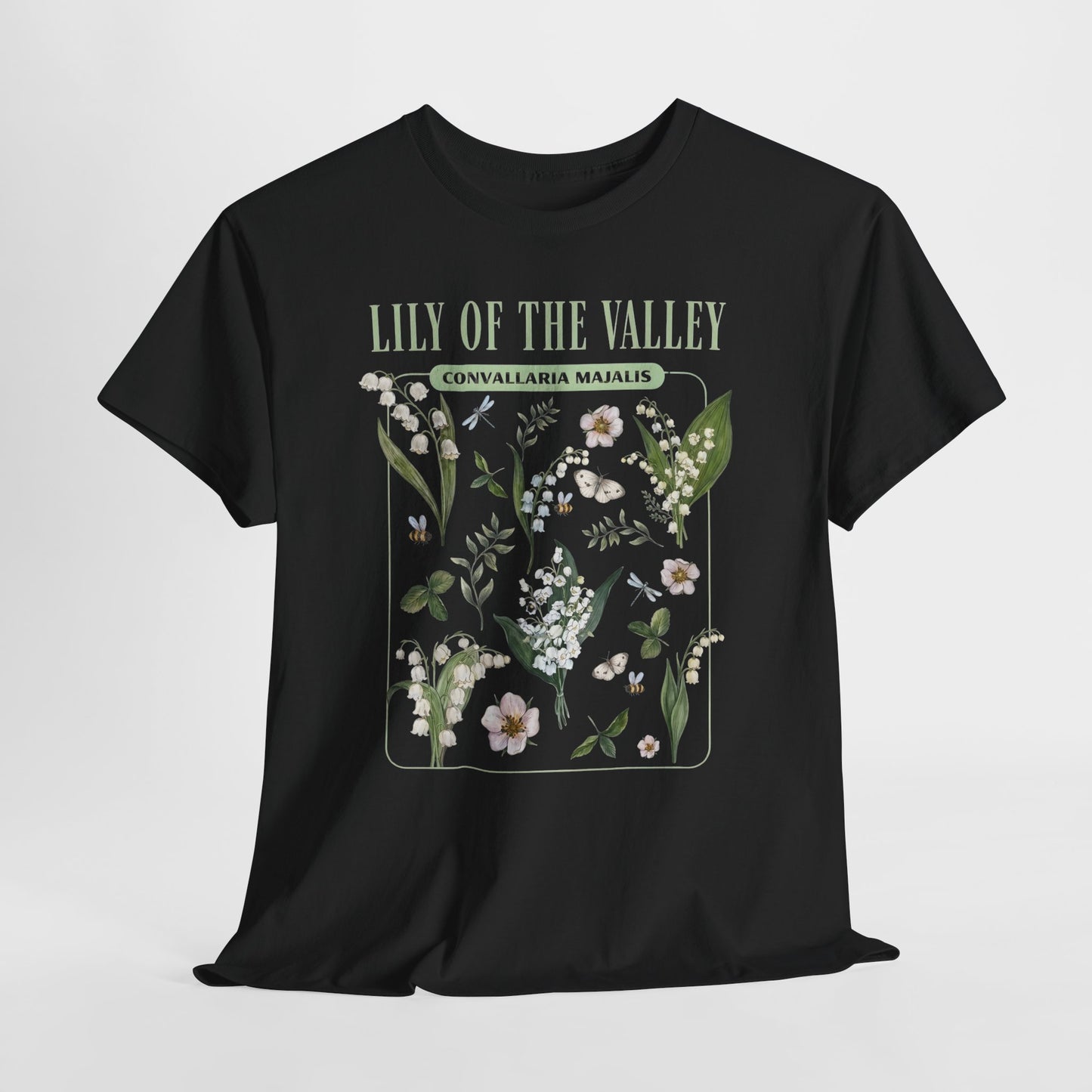 Lily of the Valley Shirt – Botanical Illustration Floral Tee (May Birth Flower) - 14883