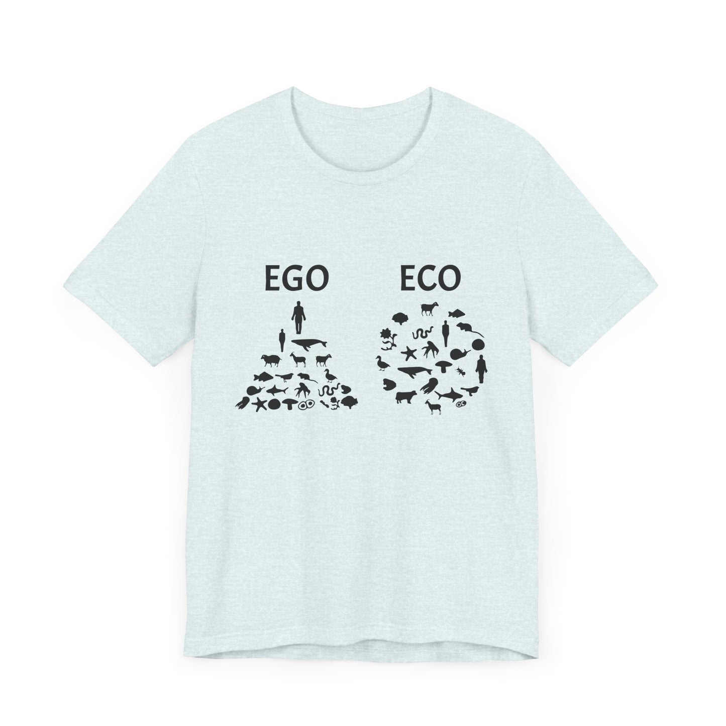 Vegan: Ego vs Eco - Unisex Jersey Short Sleeve Tee