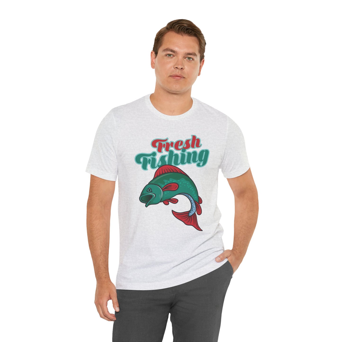 Fishing:  Fresh Fishing - Unisex Jersey Short Sleeve Tee - 13935