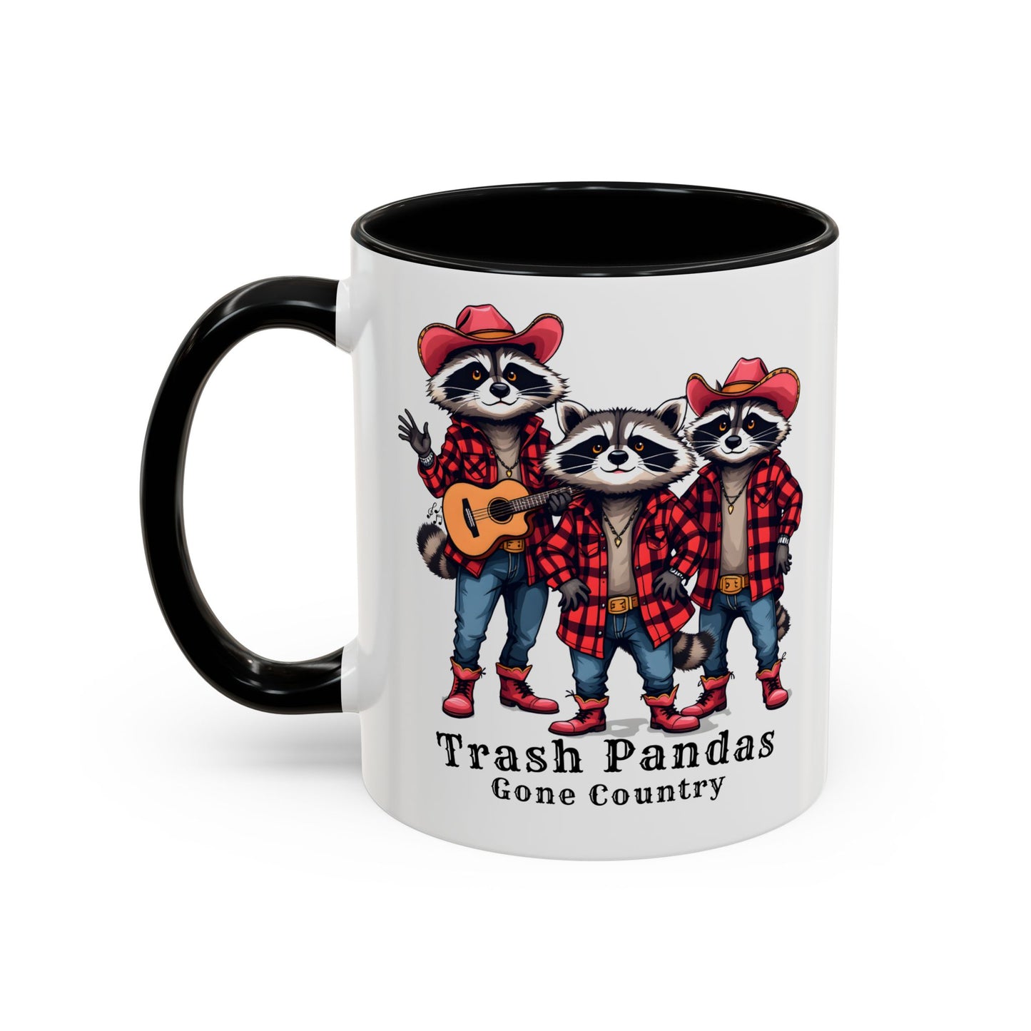 Trash Pandas Gone Country Mug – Funny Raccoon Band Coffee Mug Gift - 14860