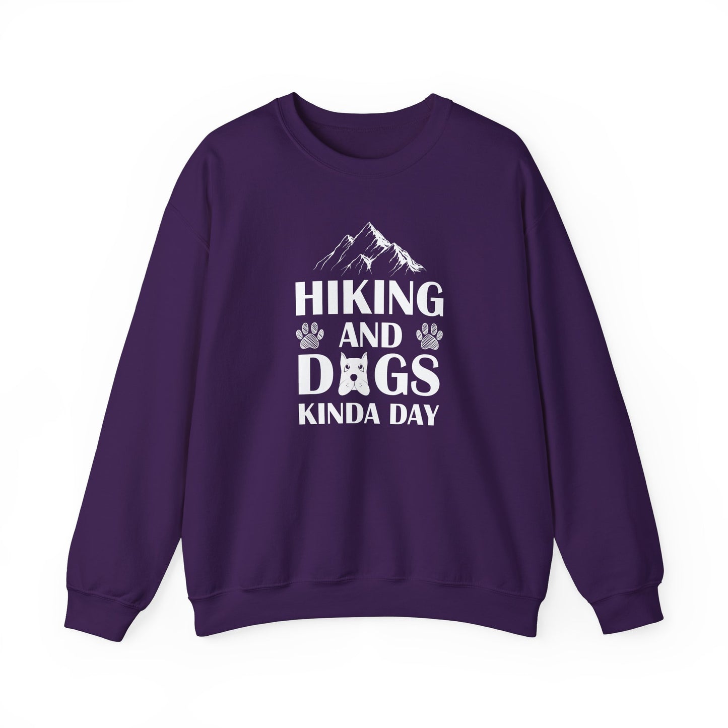 Hiking & Dogs Kinda Day - Unisex Heavy Blend™ Crewneck Sweatshirt