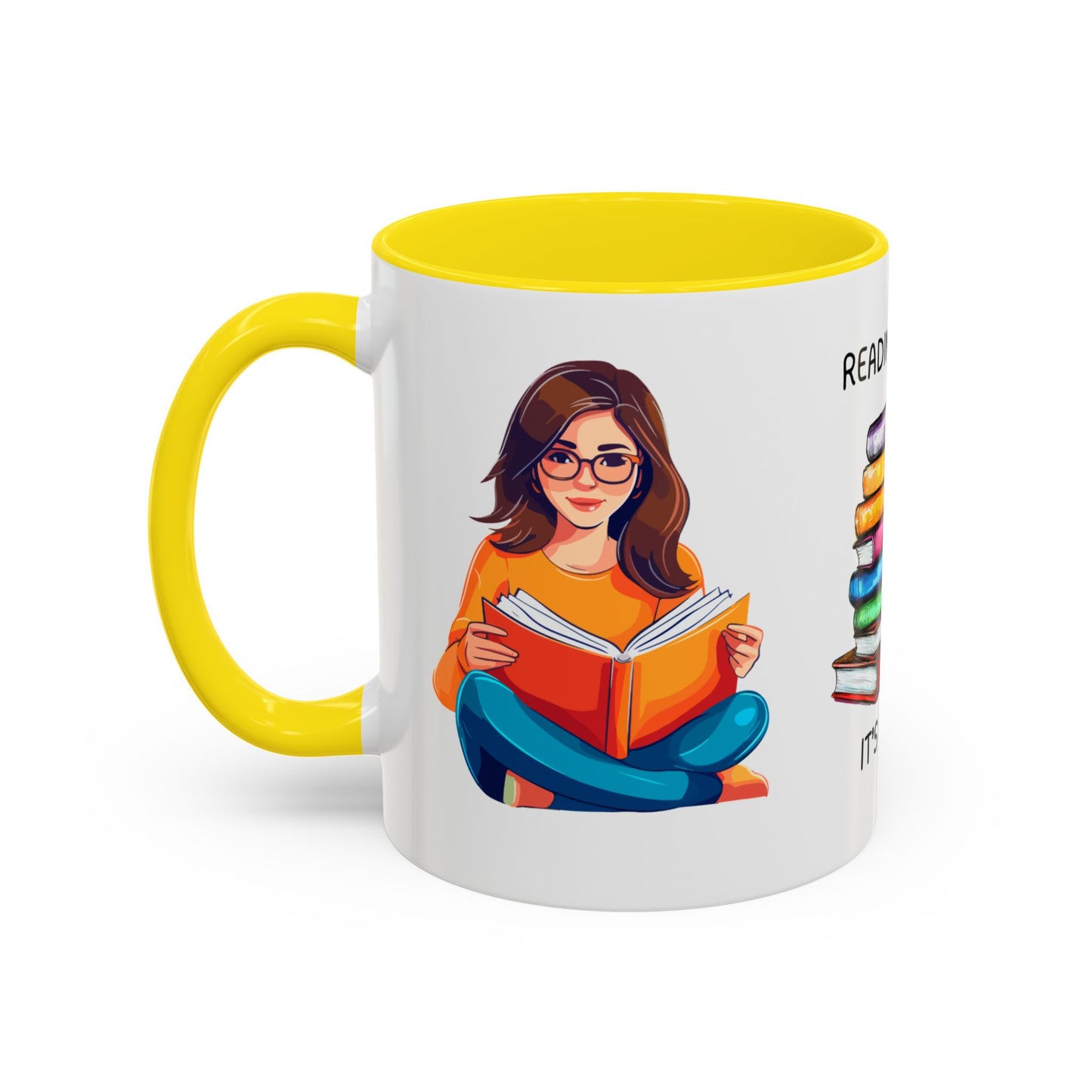 Reading Books, It's My Job - Accent Coffee Mug (11, 15oz) - 10690