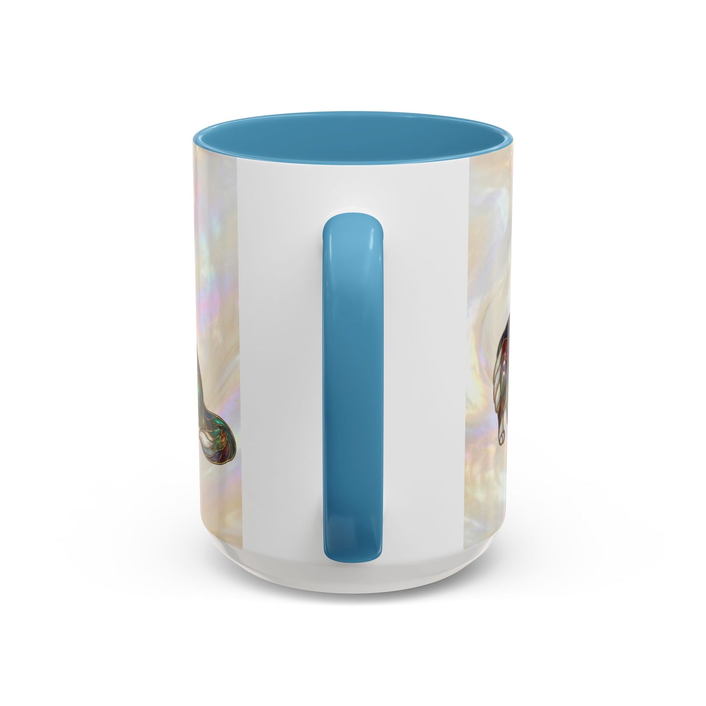 Corgi Accent Coffee Mug -Stained Glass Style (11/15oz) - 14627