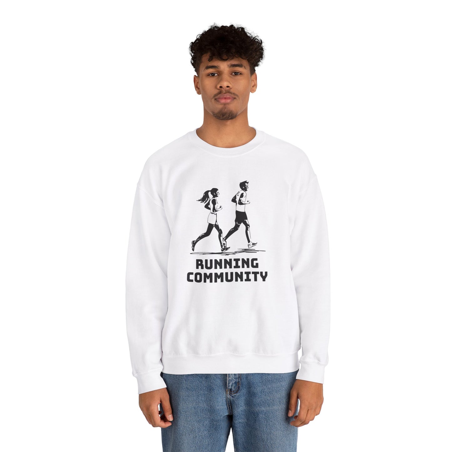 Running Community - Unisex Heavy Blend™ Crewneck Sweatshirt