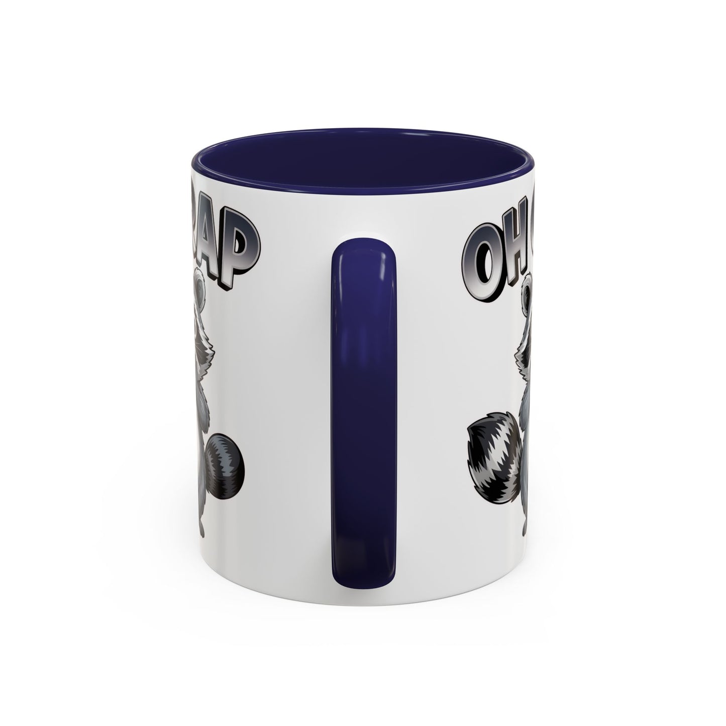 Oh Crap Raccoon Mug – Funny Cute Trash Panda Coffee Mug Gift  (11/15oz) - 14863