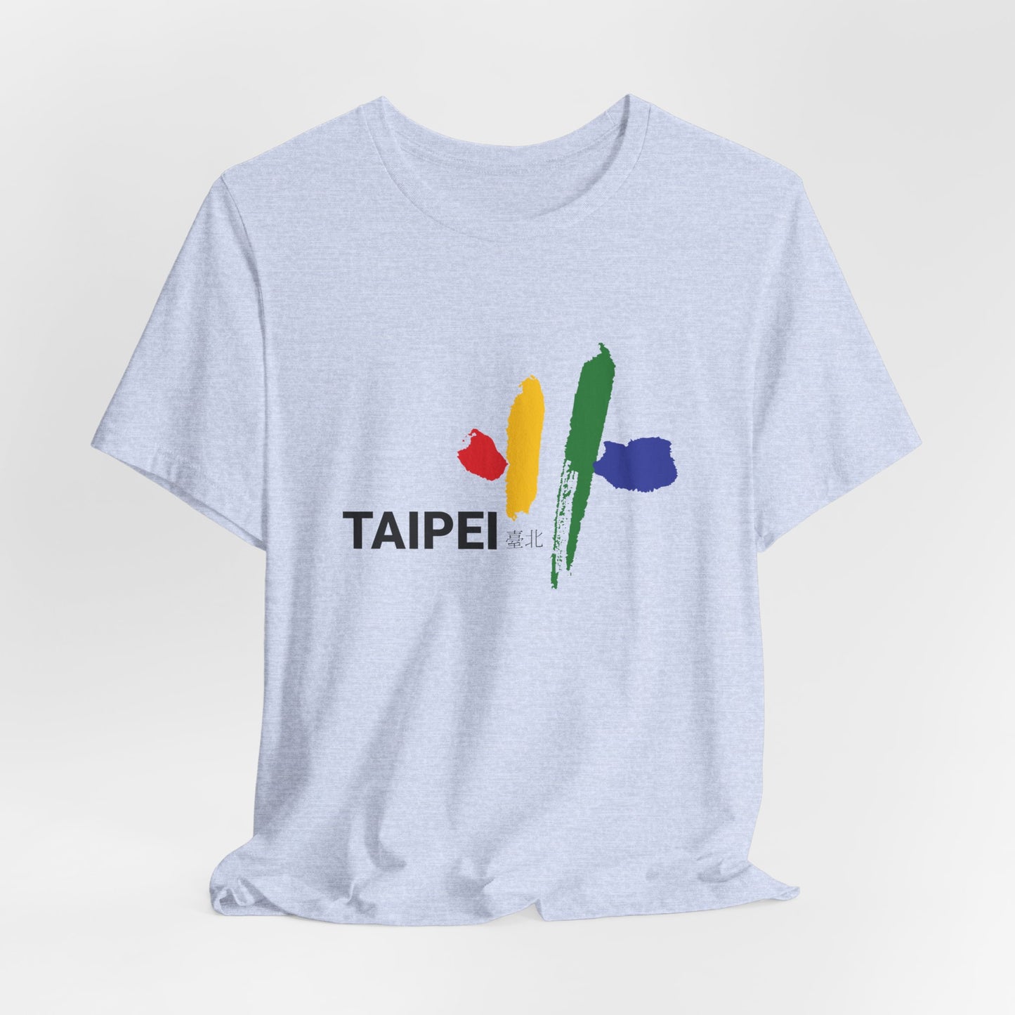 Taipei Artistic Unisex Tee - Colorful Graphic Short Sleeve Shirt - 12245
