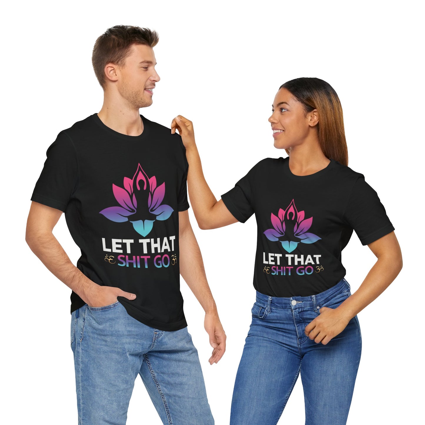 Yoga: Let That Shit Go - Unisex Jersey Short Sleeve Tee